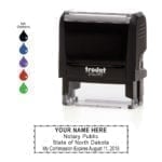 North Dakota Notary Stamp – Trodat 4913 Black