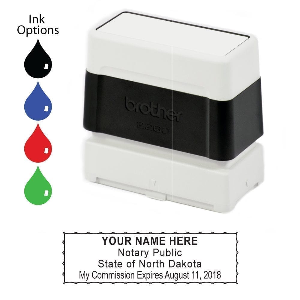 North Dakota Notary Stamp - Brother 2260