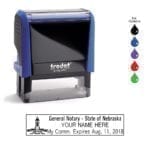 Nebraska Notary Stamp – Trodat 4913 Sky Blue