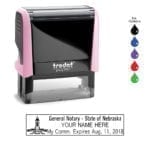 Nebraska Notary Stamp – Trodat 4913 Light Pink