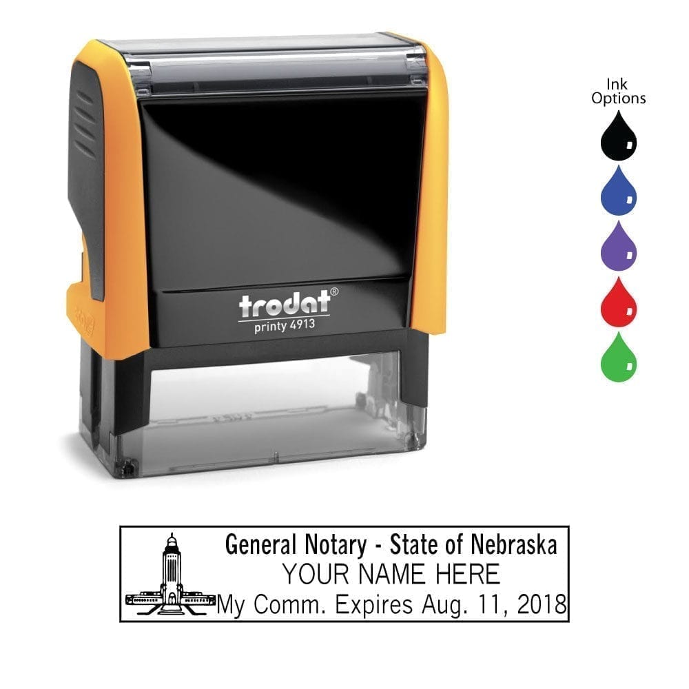 Nebraska Notary Stamp - Trodat 4913 Mango