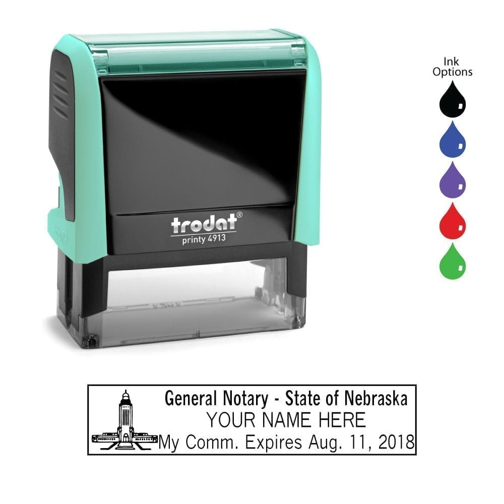 Nebraska Notary Stamp - Trodat 4913 Mint