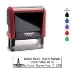 Nebraska Notary Stamp – Trodat 4913 Flame Red