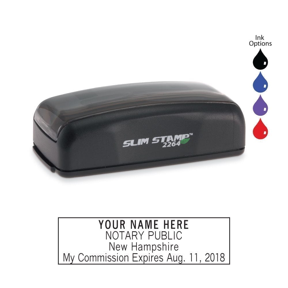 New Hampshire Notary Stamp - PSI 2264 Slim