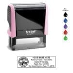 Nevada Notary Stamp – Trodat 4913 Light Pink