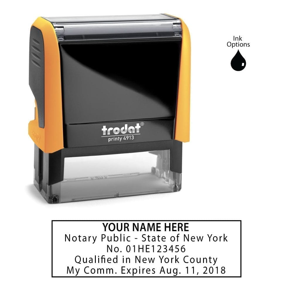 New York Notary Stamp - Trodat 4913 Mango