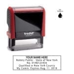 New York Notary Stamp – Trodat 4913 Flame Red