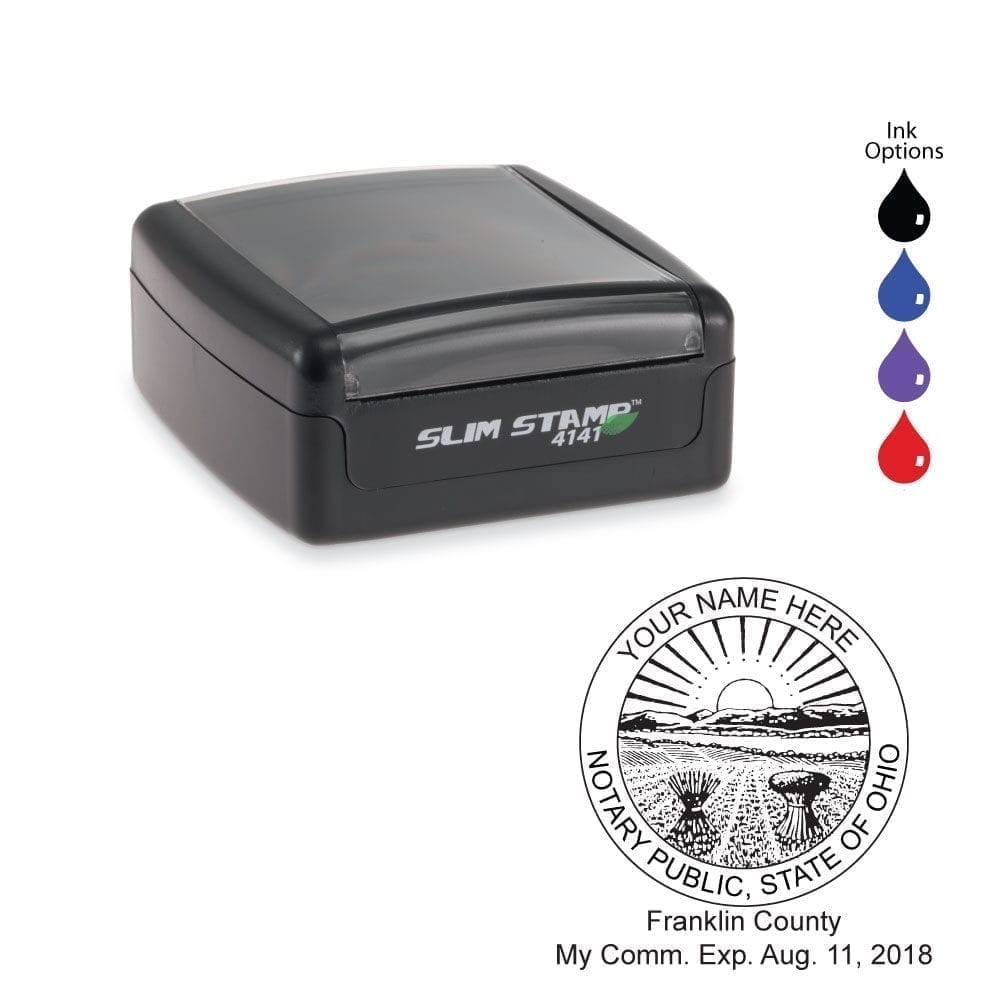 Ohio Notary Stamp - PSI 4141a Slim