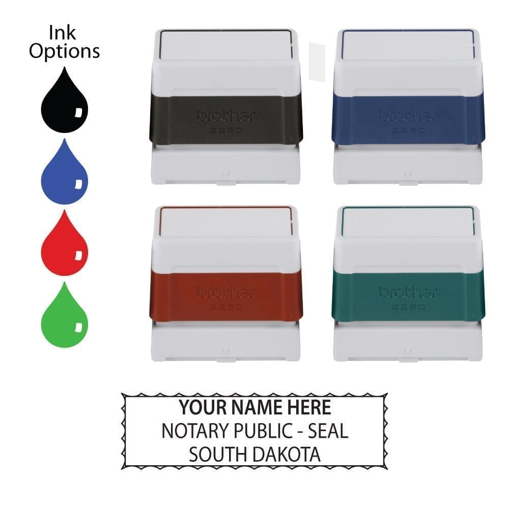 South Dakota Notary Stamps: Ink Pad for Rectangular Self-Inking