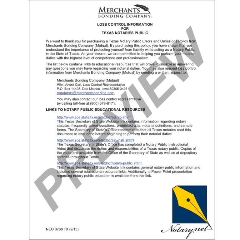 Texas Notary Bond & Application Merchants Order Online Texas Notary Bond & Application Merchants Order Online