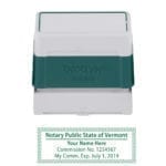 Vermont Notary Stamp – Brother 2260 Green