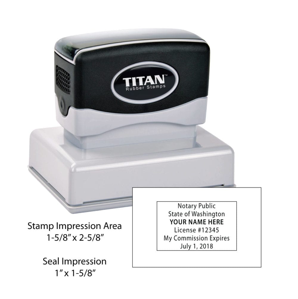 Washington Notary Stamp - Titan 165