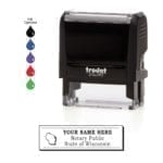 Wisconsin Notary Stamp – Trodat 4913 Black