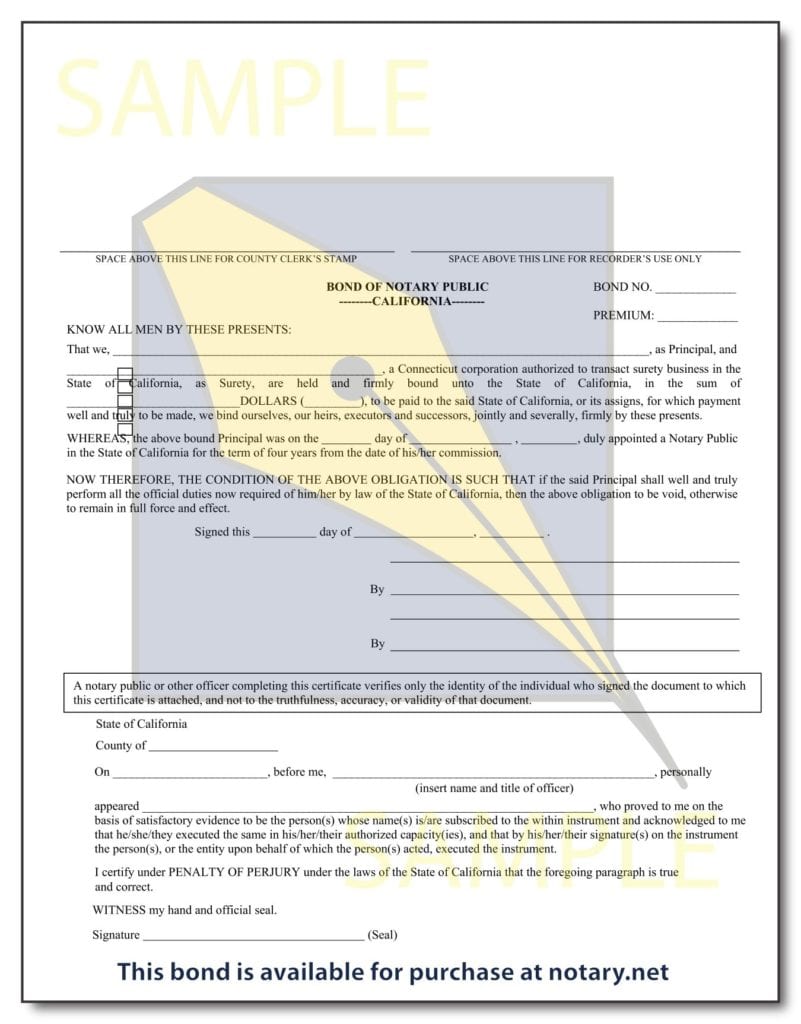 California Notary Surety Bond Travelers »