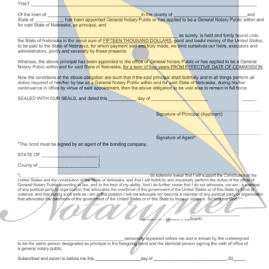 nebraska notary bond