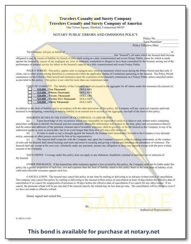Alabama Notary Bond (25,000) Order Online Fast