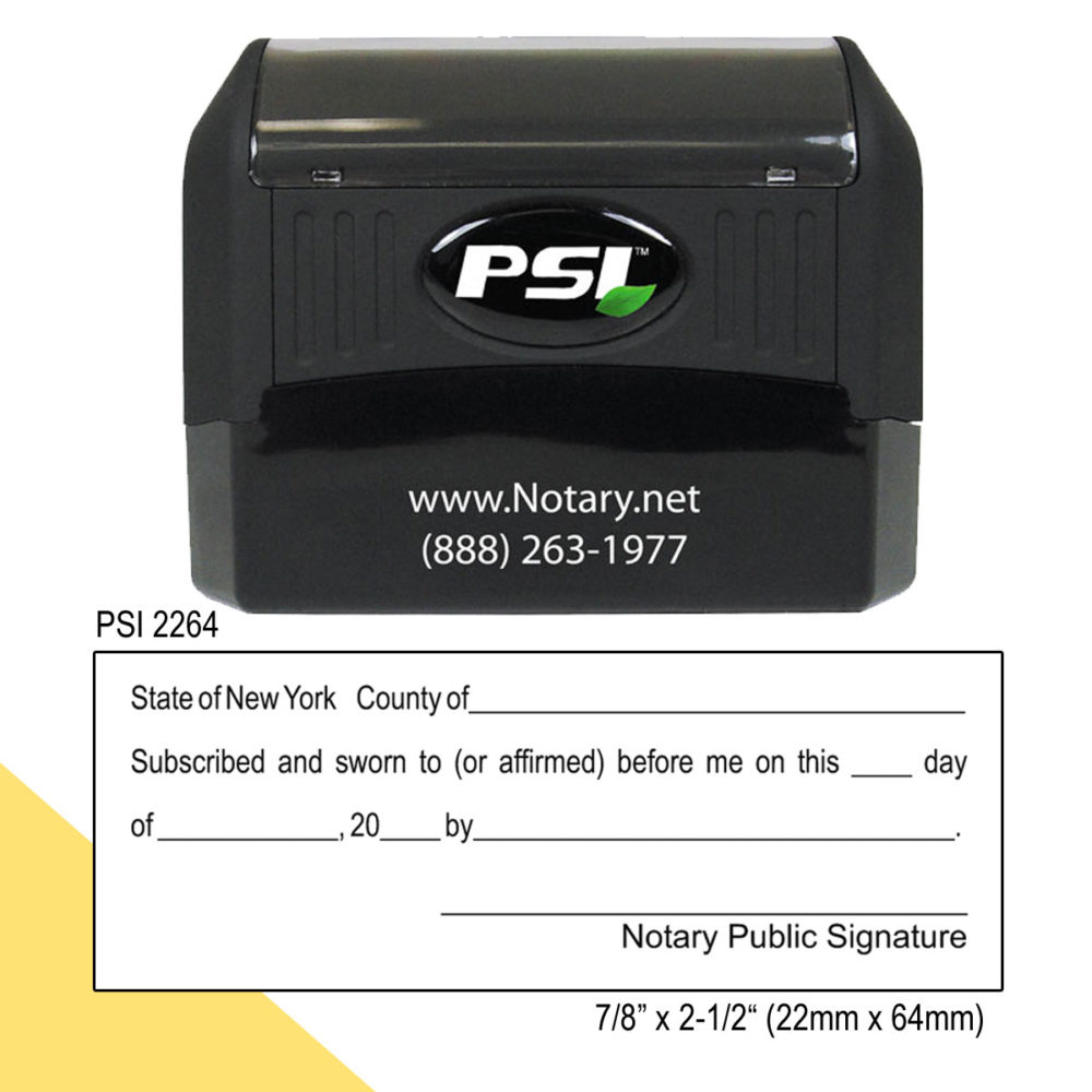 New York Notary Jurat Stamp