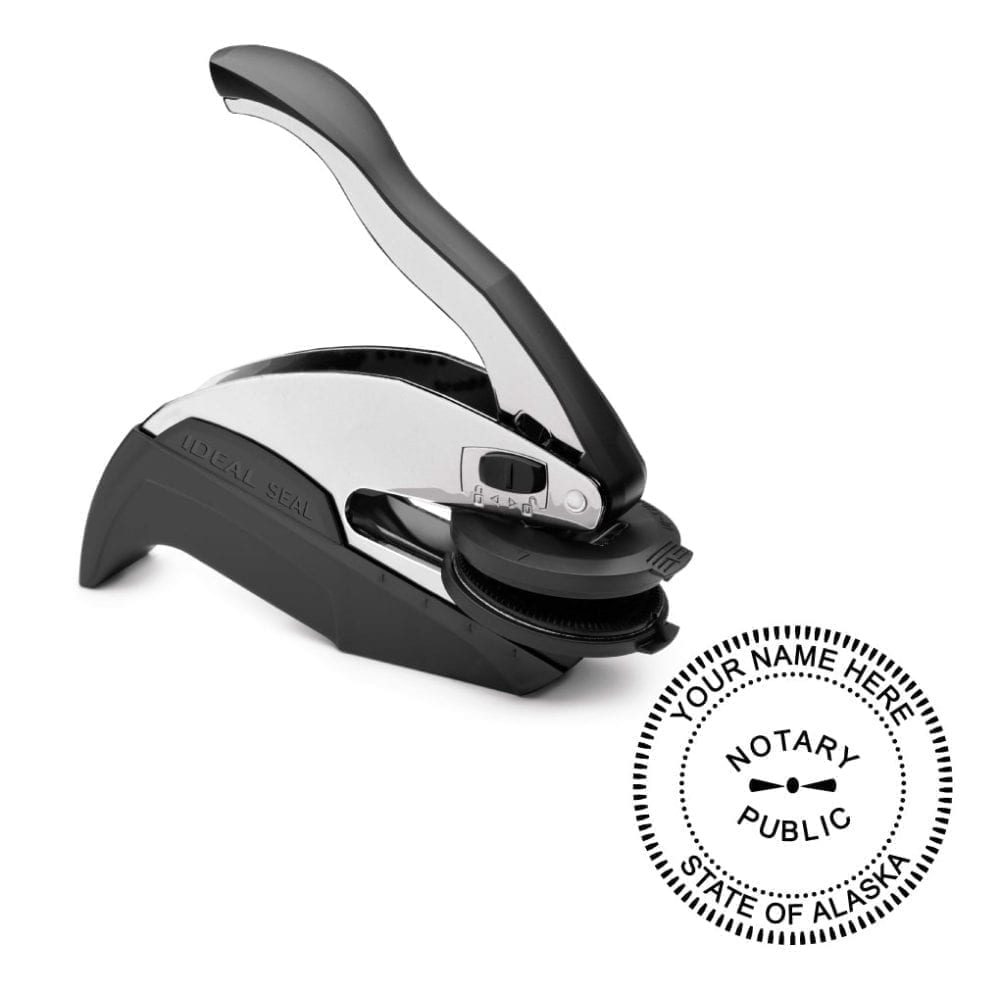 Alaska Notary Embosser - Ideal Seal 41 Chrome