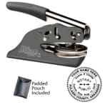 Arkansas Notary Embosser – Shiny EZ EM Gray