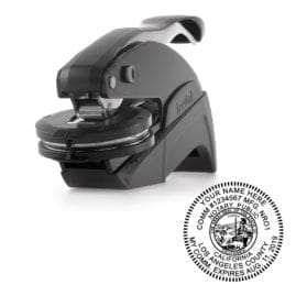 California Notary Embosser - Ideal Seal Black