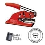 Connecticut Notary Embosser – Shiny EZ ES Red