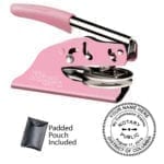 District of Columbia Notary Embosser – Shiny EZ EM Pink