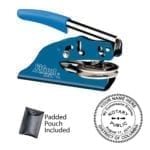 District of Columbia Notary Embosser – Shiny EZ ES Blue