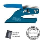 virginia notary seal embosser em blue