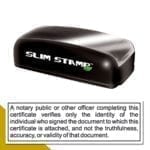 California Notary Disclaimer Stamp