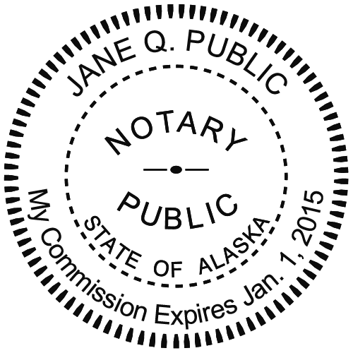 alaska notary seal