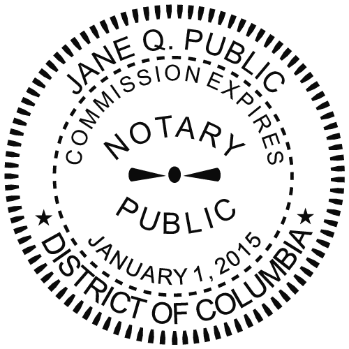 washington dc notary seal