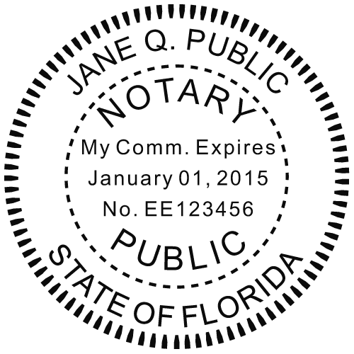 florida notary seal