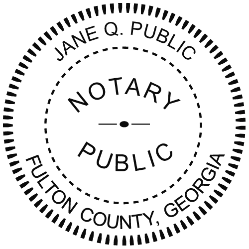 georgia notary seal
