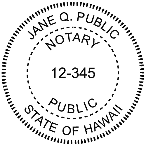 hawaii notary seal