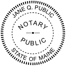 maine notarry seal