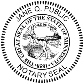 minnesota notary seal