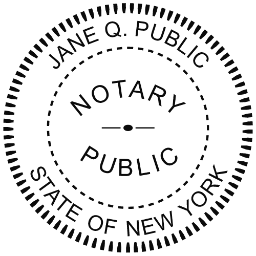 new york notary seal