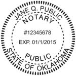 Oklahoma notary seal