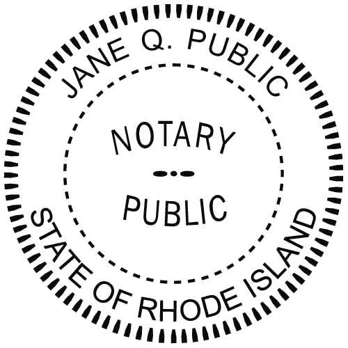 rhode island notary seal