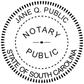 south carolina notary seal