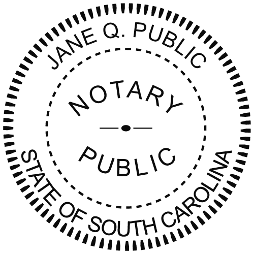 south carolina notary seal