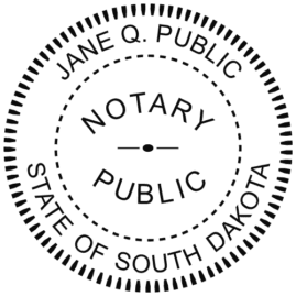 south dakota notary seal