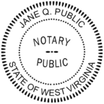 west virginia notary seal