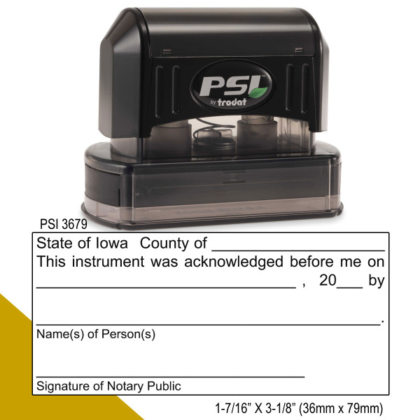 Iowa Notary Acknowledgment Stamp » Notary.net
