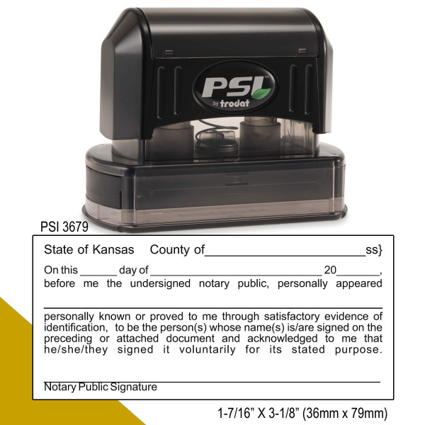 Kansas Notary Acknowledgment Stamp »