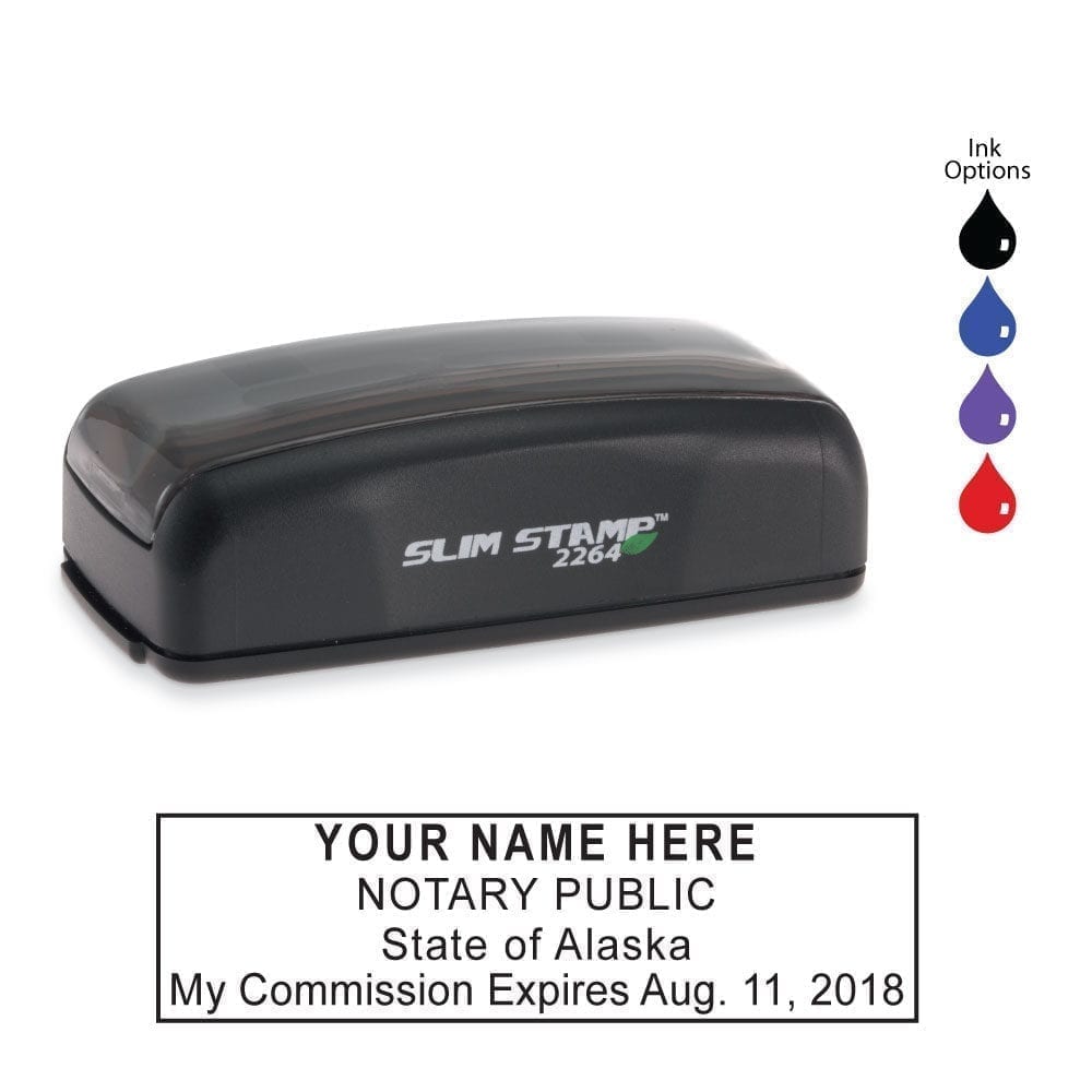 Alaska Notary Stamp - PSI 2264 Slim