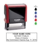Alaska Notary Stamp – Trodat 4913 Flame Red