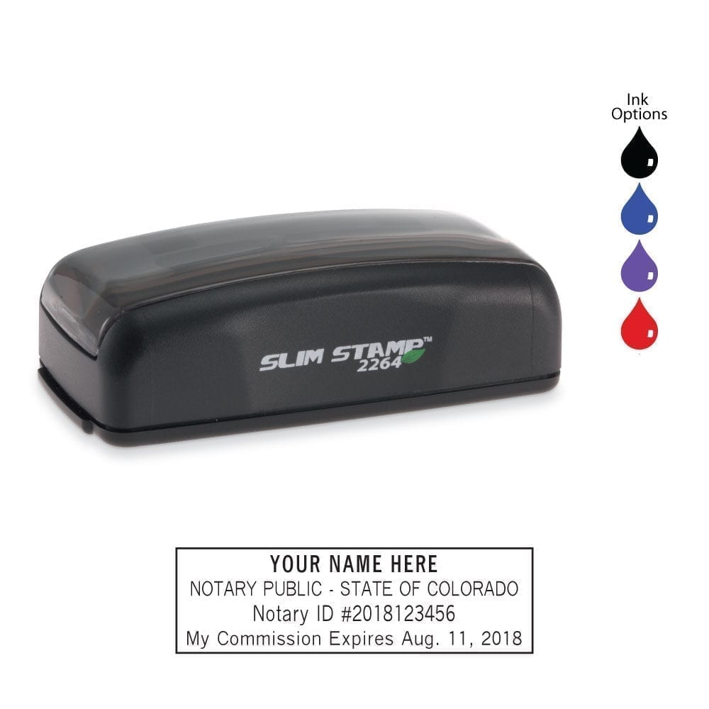 Colorado Notary Stamp - PSI 2264 Slim