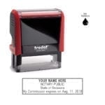 Delaware Notary Stamp – Trodat 4913 Flame Red
