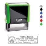 New Jersey Notary Stamp – Trodat 4913 Apple Green